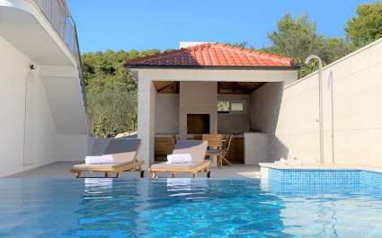 Villa Cabo Verde on island Korcula, heated pool